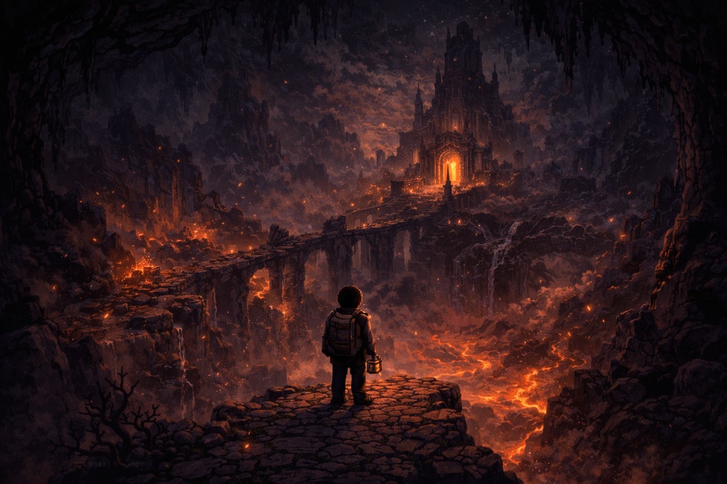 PixelStory 素材集 Vol.01 |光と闇の幻想冒険ドット背景10枚セット