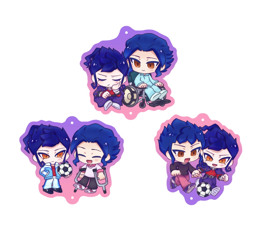 剣城兄弟3連アクリルキーホルダー