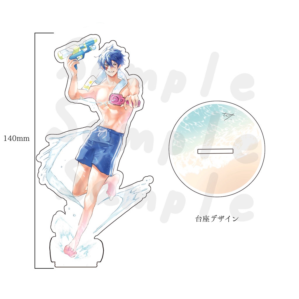 FAIRYTAIL ジェラール アクリルフィギュア 140mm (Gerard acrylic figure)