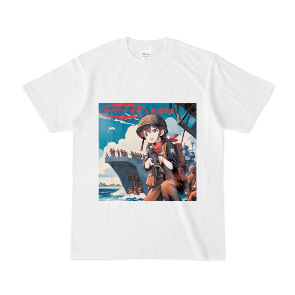 サバゲー女子_島嶼防衛Tシャツ