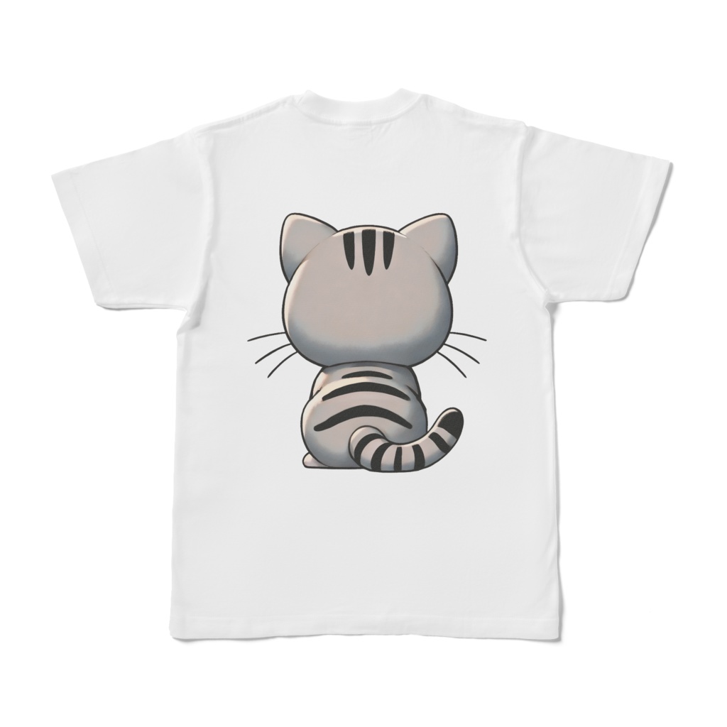 ネコTシャツ_両面印刷