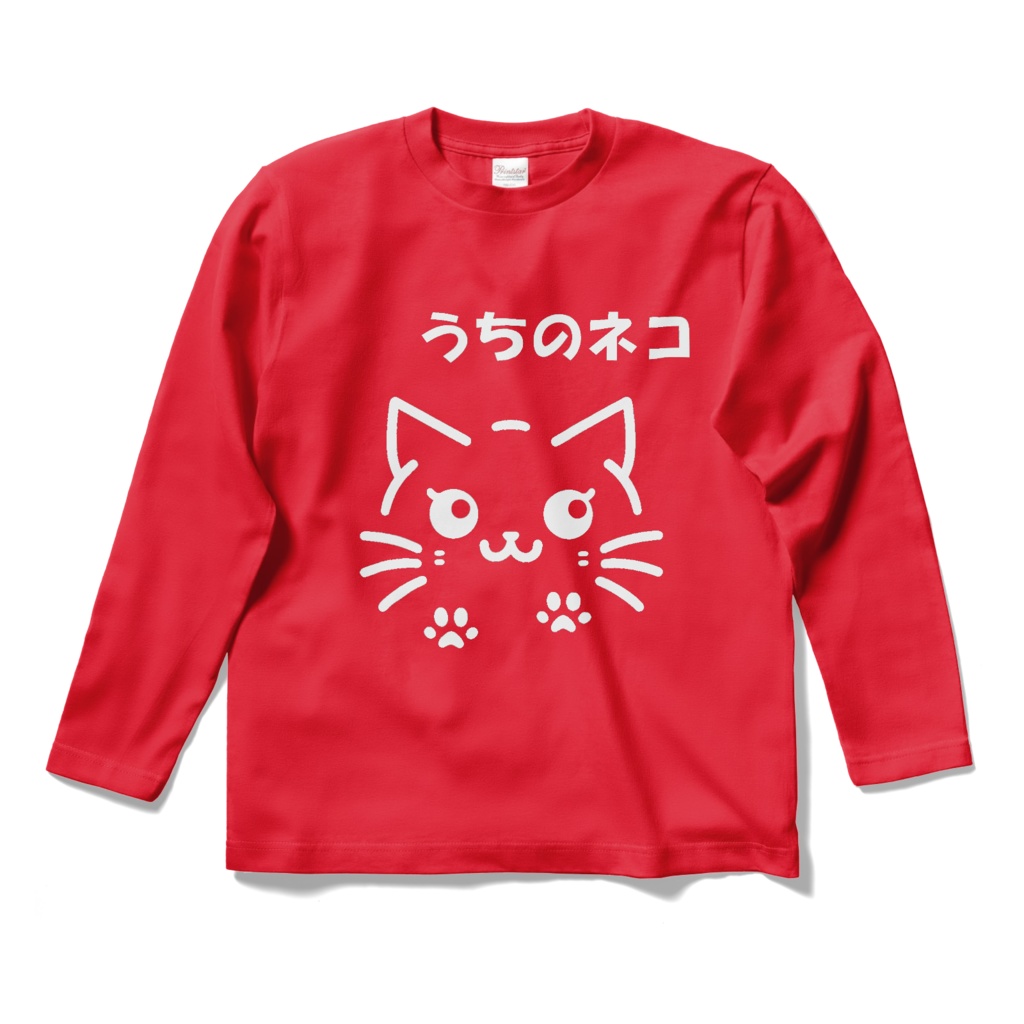 うちのネコ_ロンＴ赤　