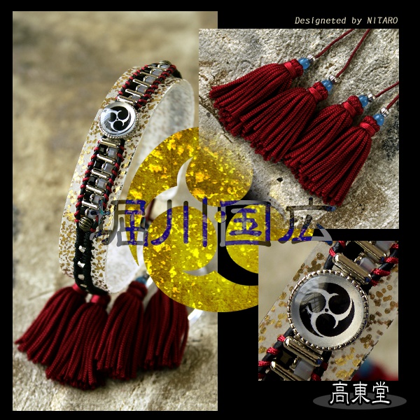 【受注製作】刀剣乱舞 イメージ紐ブレスレット 壱
