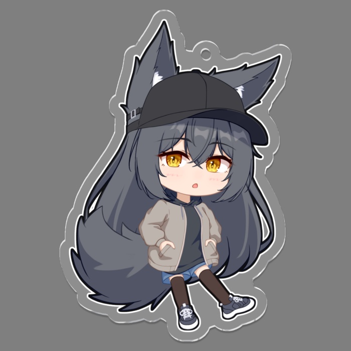 【オリジナル】アクリルキーホルダー（Black）