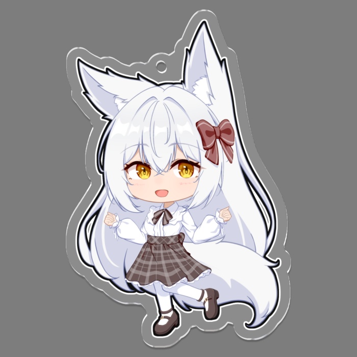 【オリジナル】アクリルキーホルダー（White）