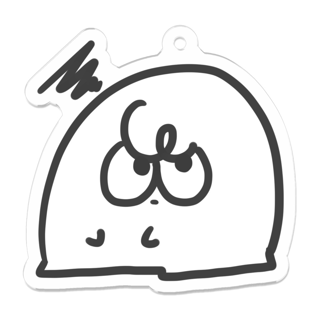わるいこくんアクキー【白】