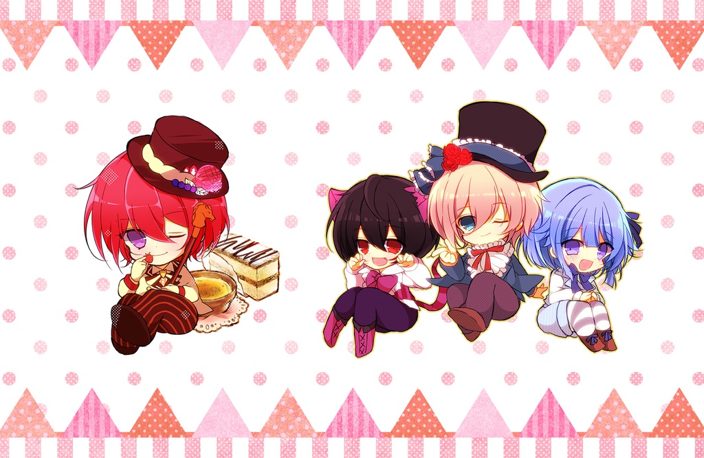 司＆紅茶部アクリルキーホルダー