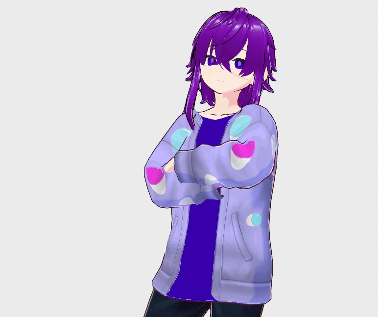 【vroid無料衣装】カプセルカーディガン