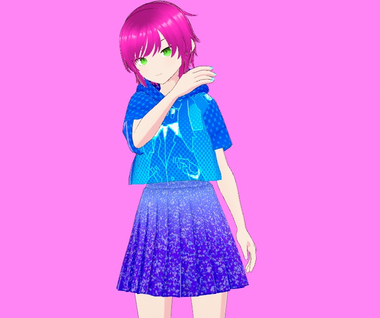 【vroid無料衣装】ラメスカート