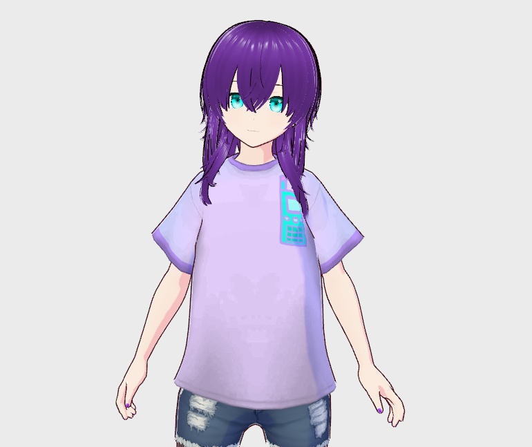 【vroid衣装】ケータイTシャツ