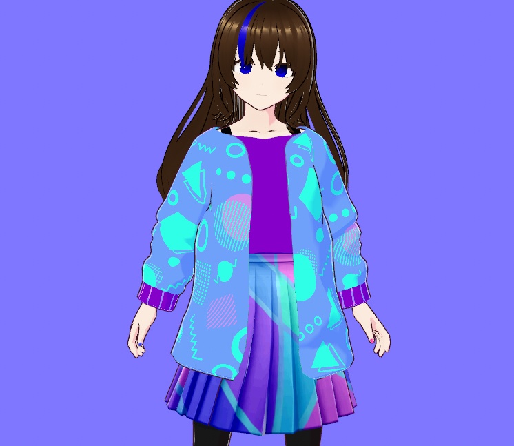 【vroid無料衣装】カラフルセット