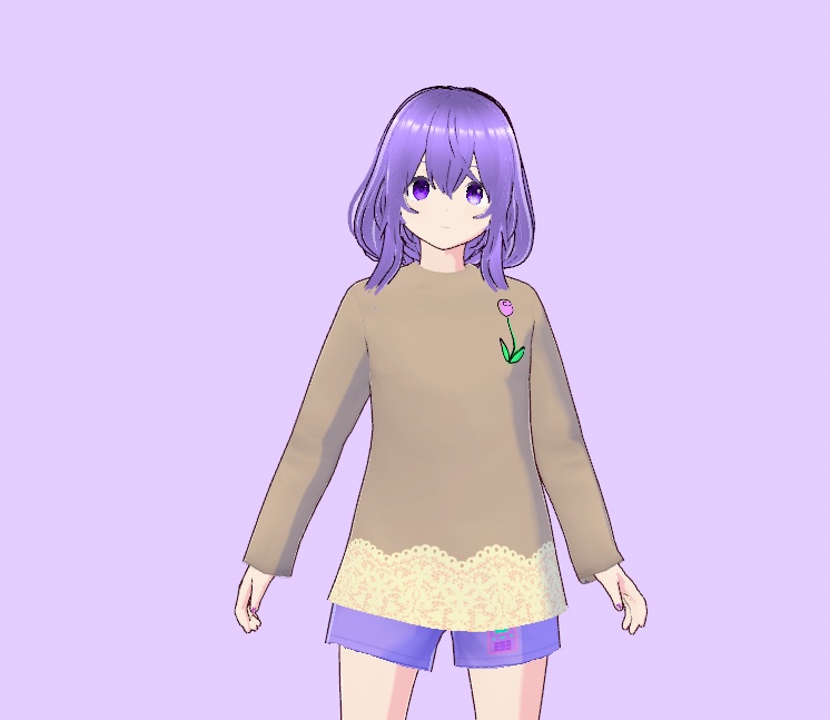 【vroid衣装】チューリップTシャツ