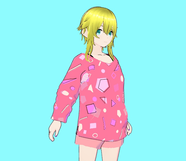 【vroid無料衣装】上下セット