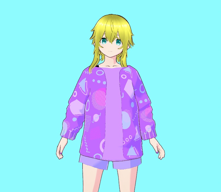 【vroid無料衣装】カラフルセット2