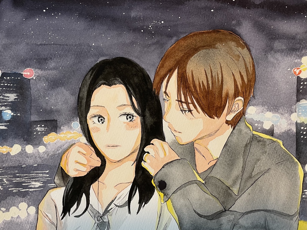 水彩画　アナログ　原画