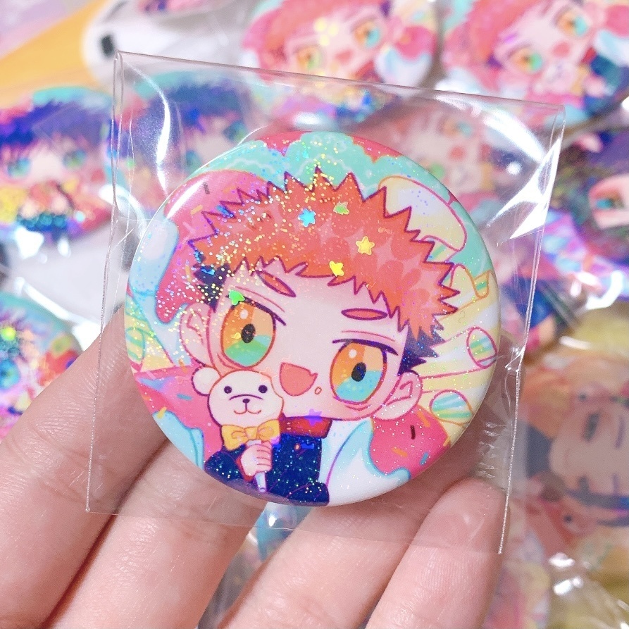 呪・スイーツホロ缶バッジ