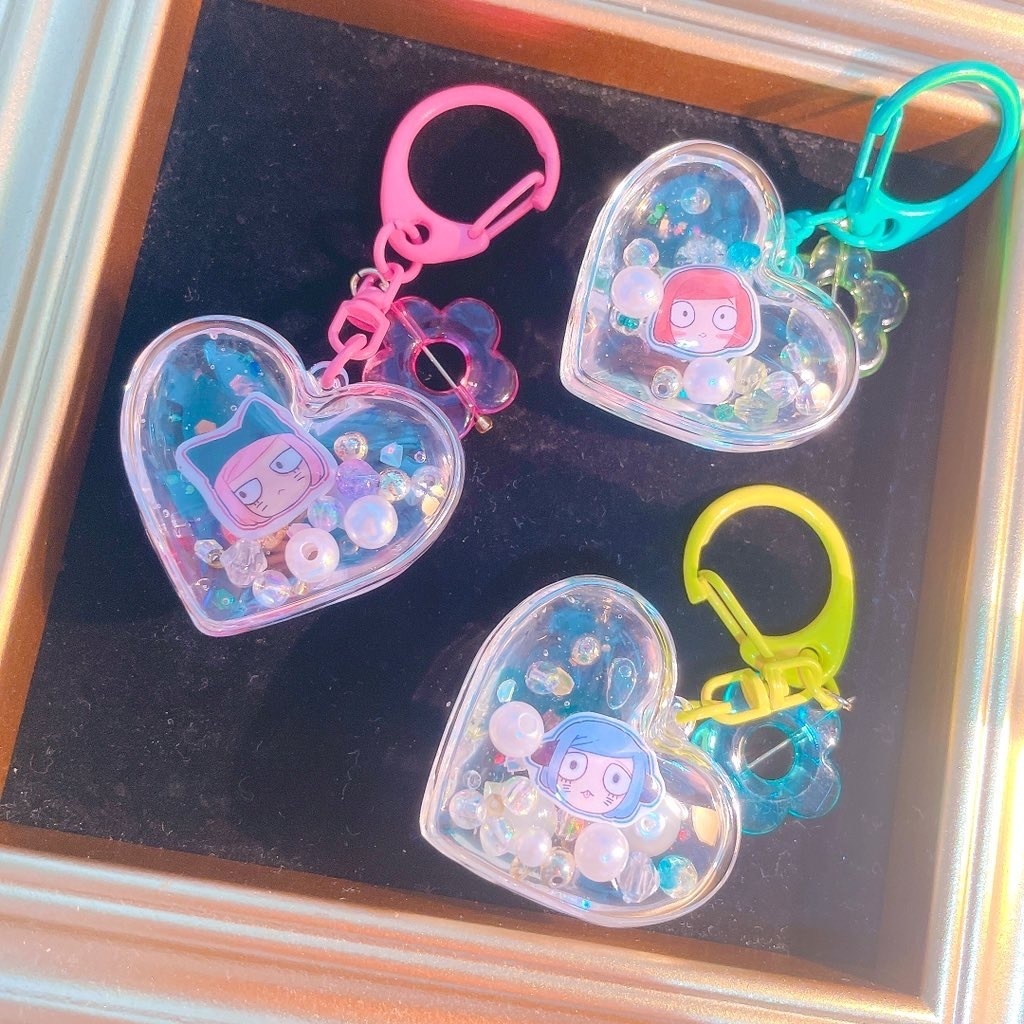 ♡シャカシャカキーホルダー
