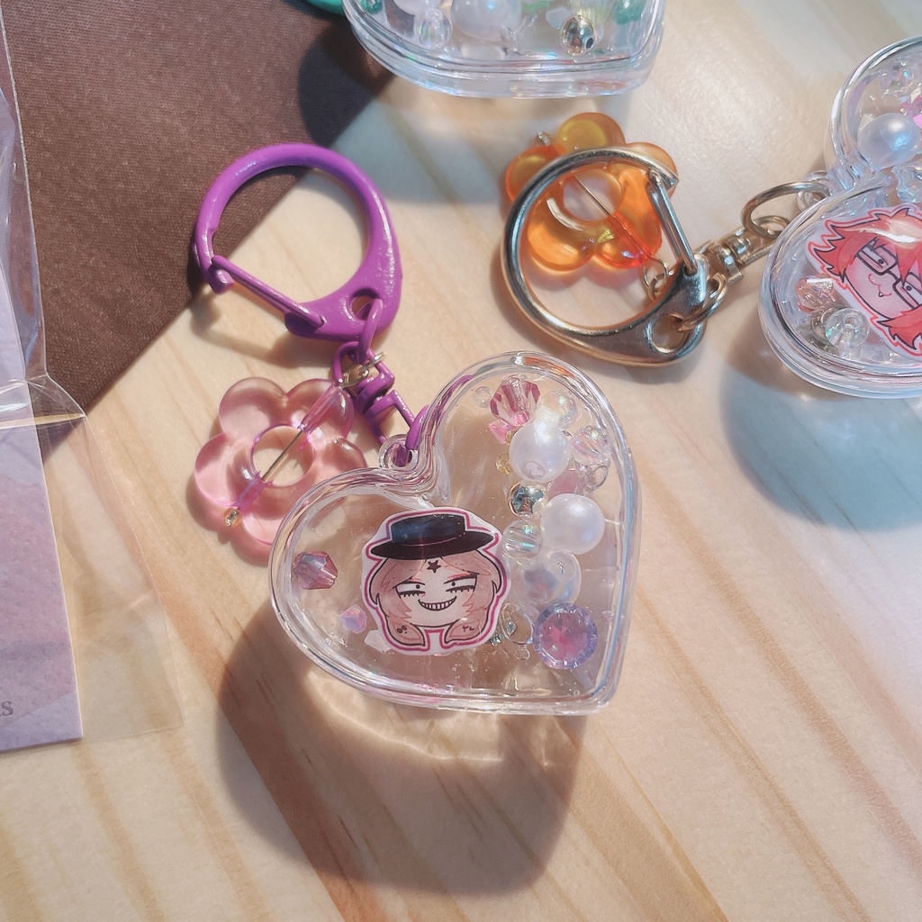 ♡シャカシャカキーホルダー