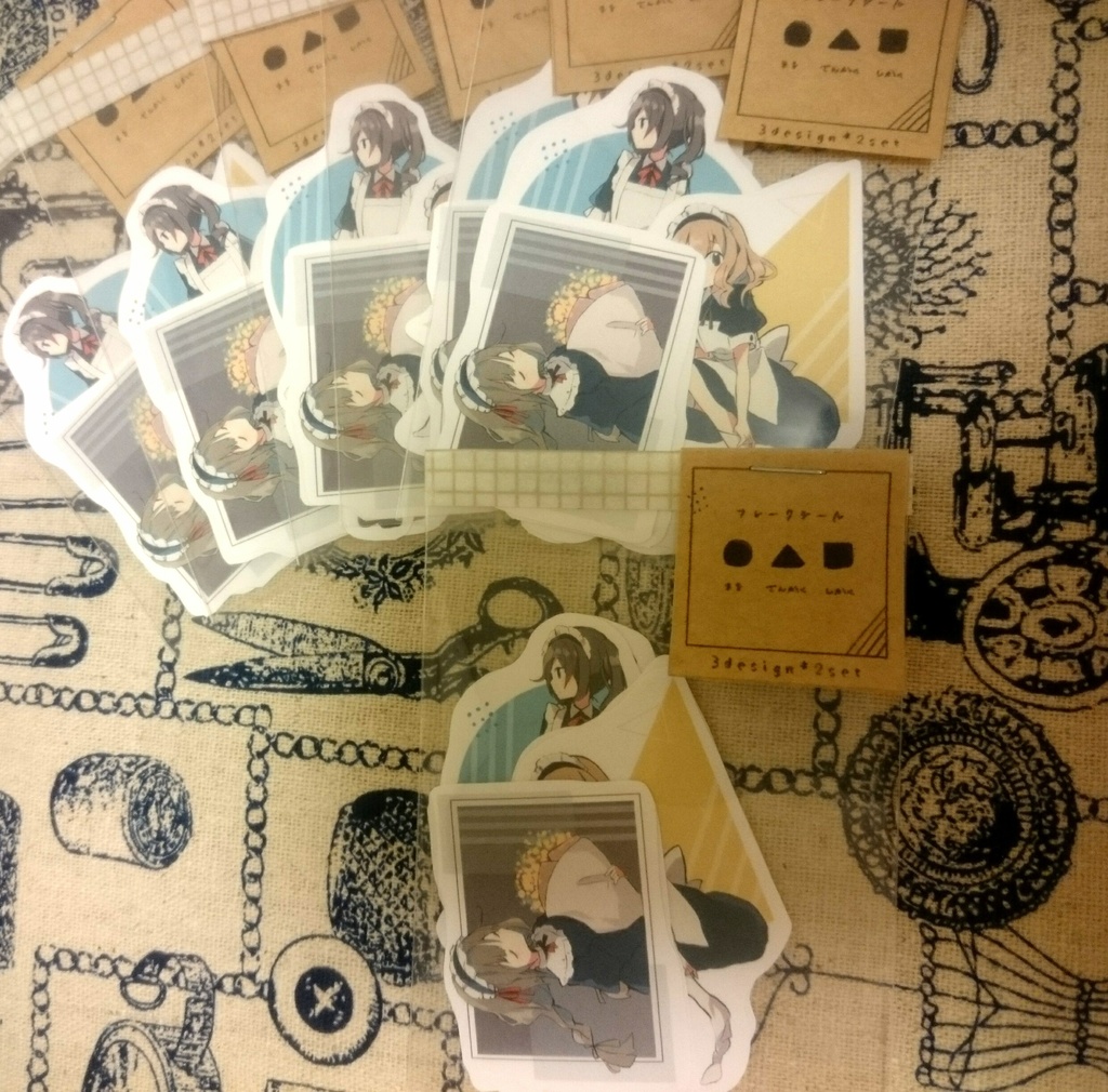 メイドさんフレークシール