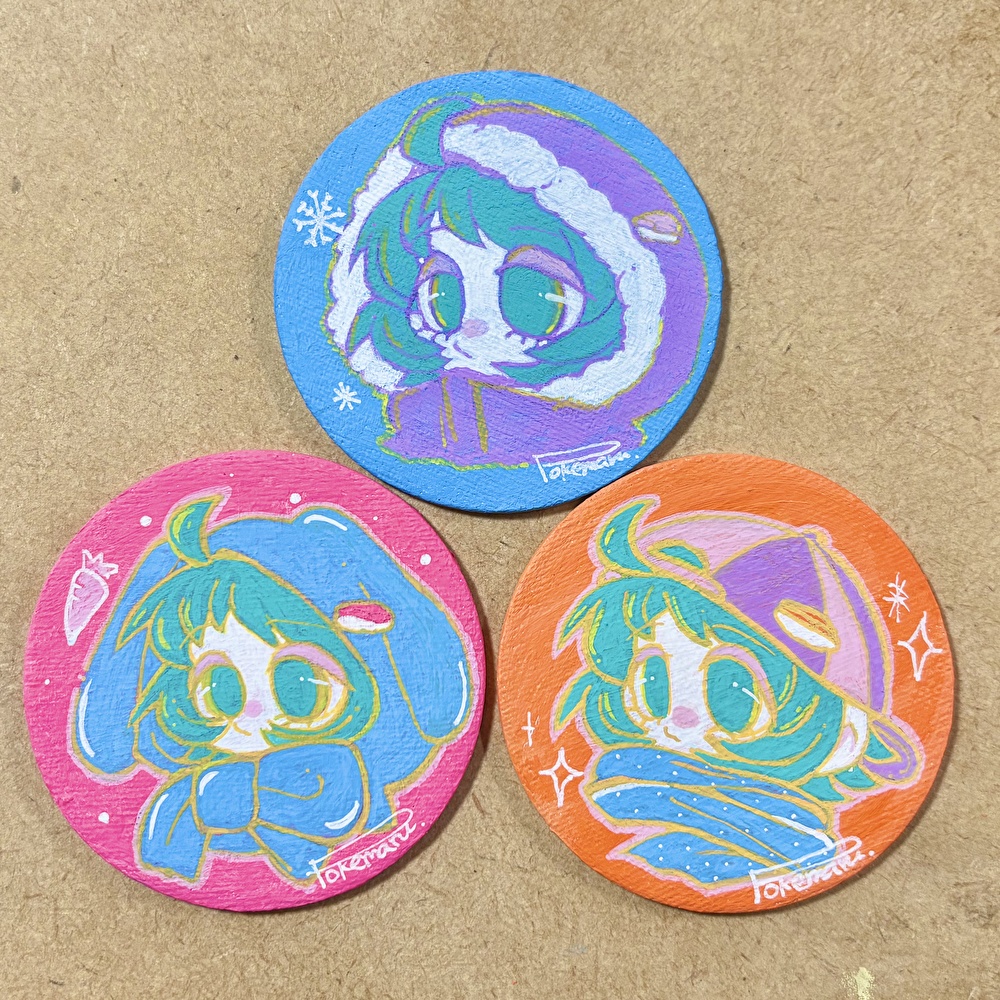 【原画】すしみちゃんミニマグネットキャバス