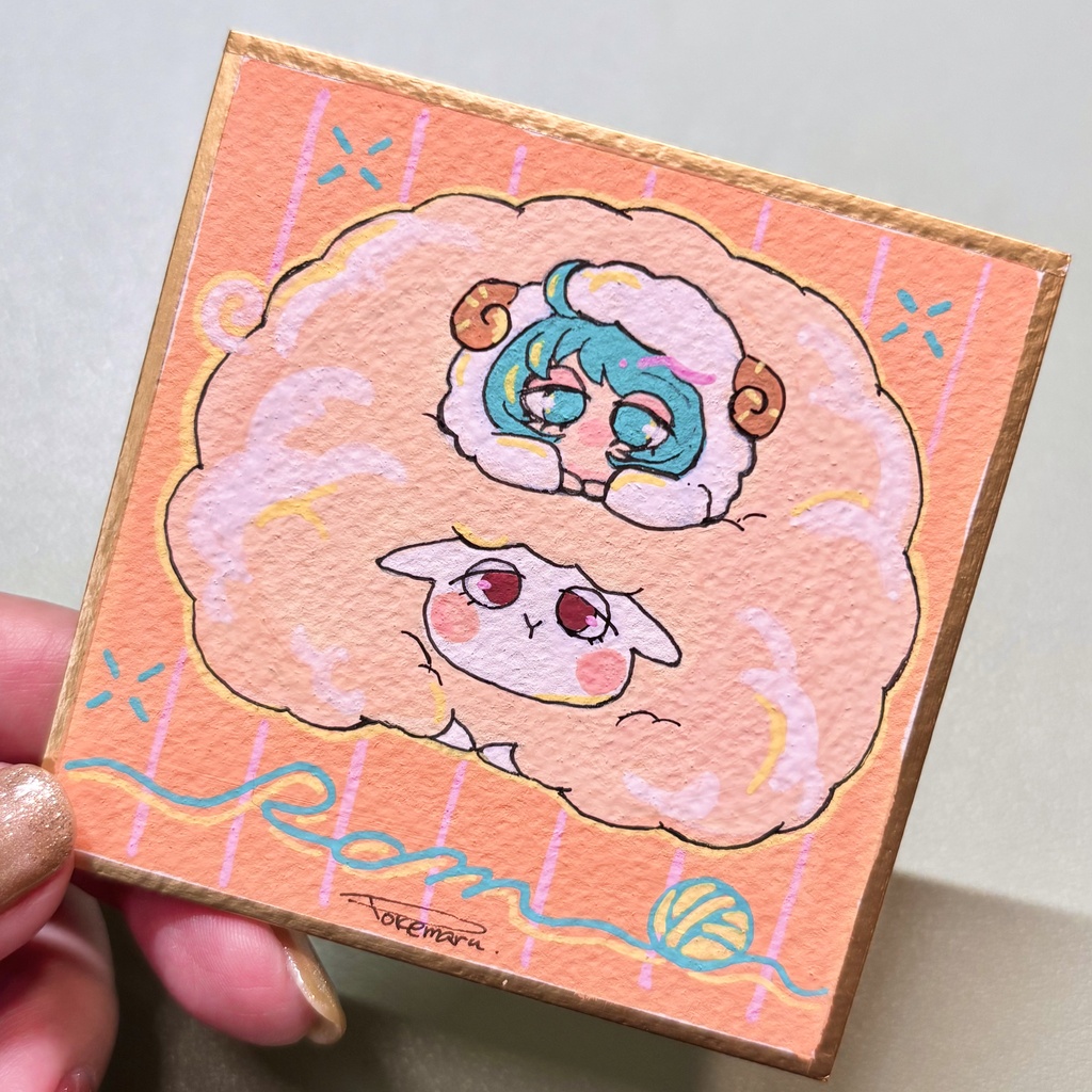 【原画】すしみちゃんミニ色紙