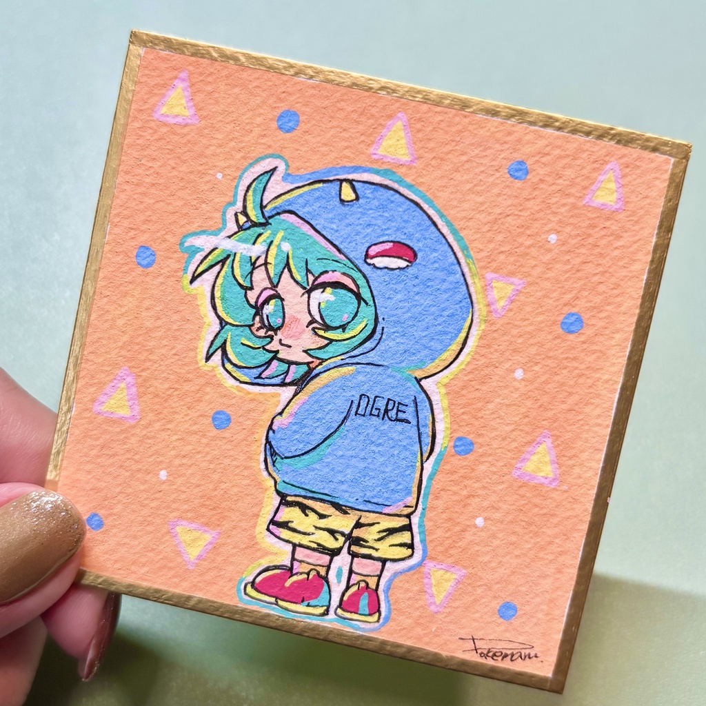 【原画】すしみちゃんミニ色紙