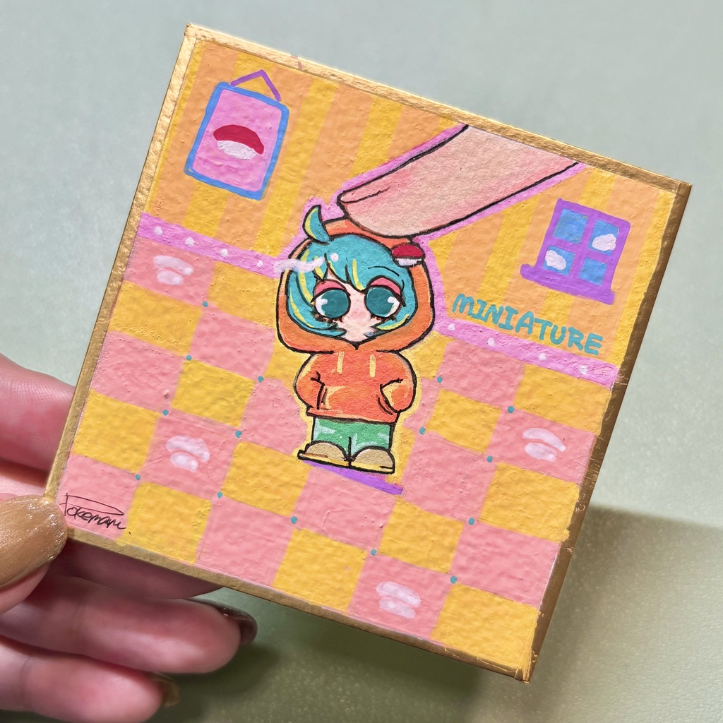 【原画】すしみちゃんミニ色紙