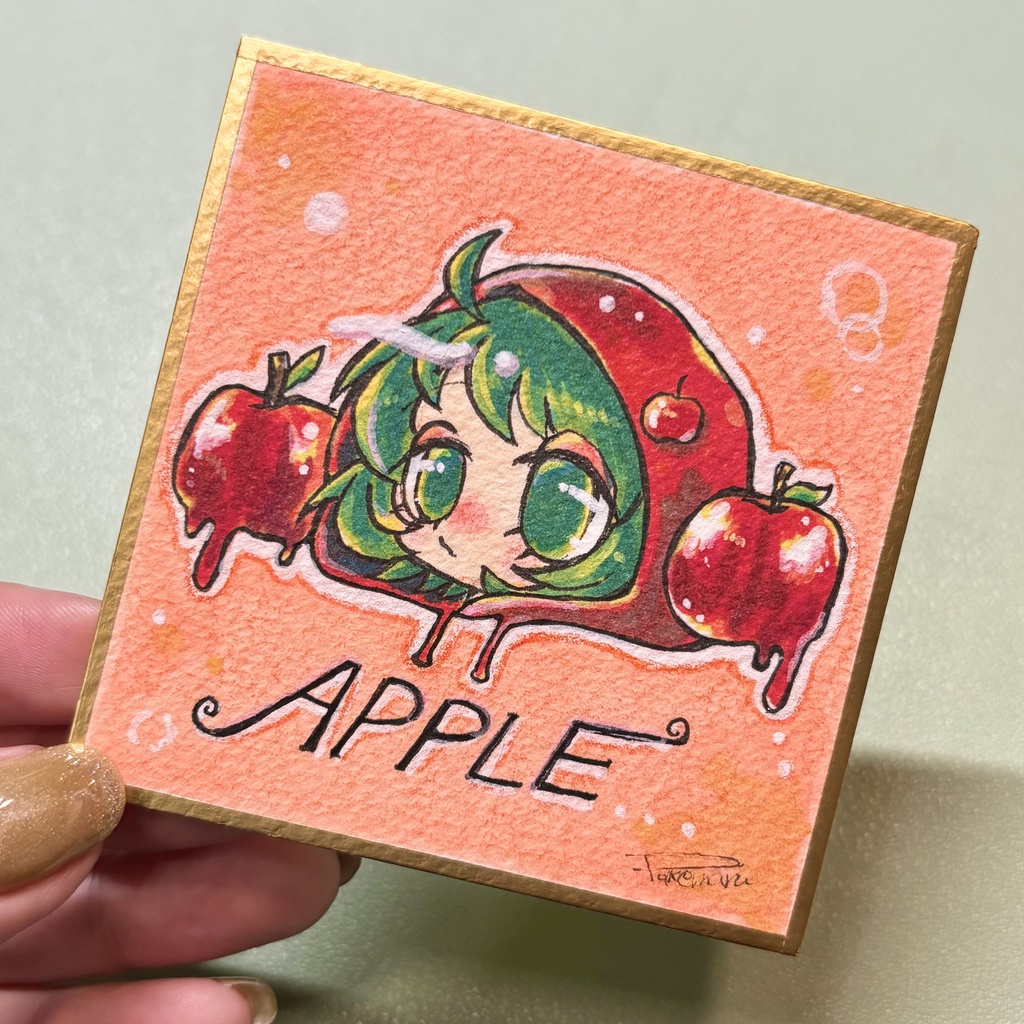 【原画】すしみちゃんミニ色紙