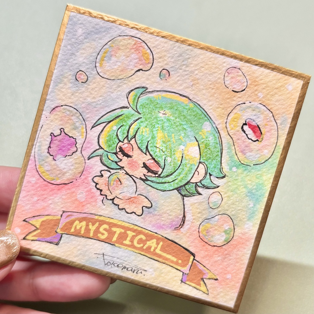 【原画】すしみちゃんミニ色紙