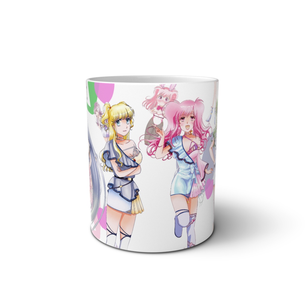 仲良し5人娘マグカップ直径8㎝/高さ9.5㎝