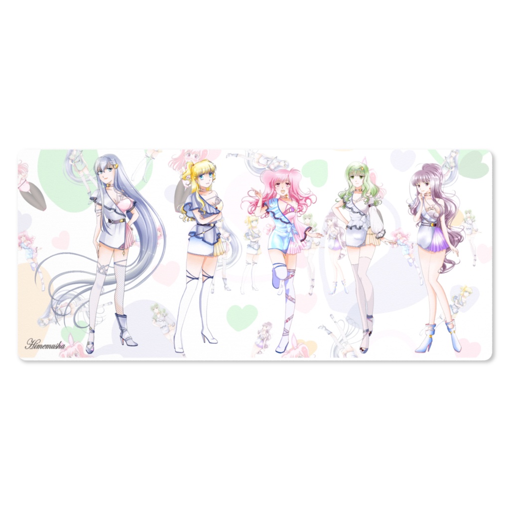 仲良し5人娘プレイマット 900×400mm