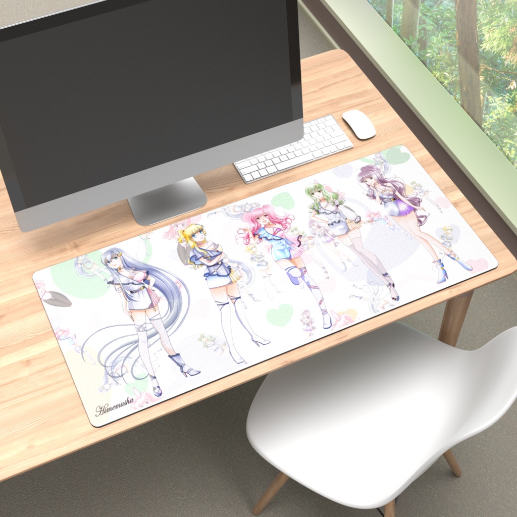 仲良し5人娘プレイマット　900×400ｍｍ