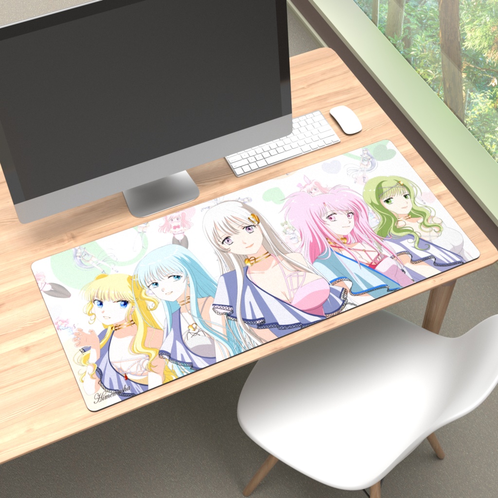 仲良し5人娘プレイマット　900×400ｍ