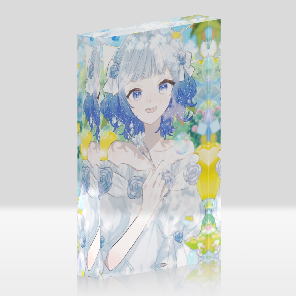 誕生日イラストアクリルブロック