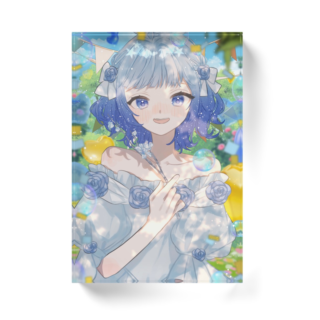 誕生日イラストアクリルブロック