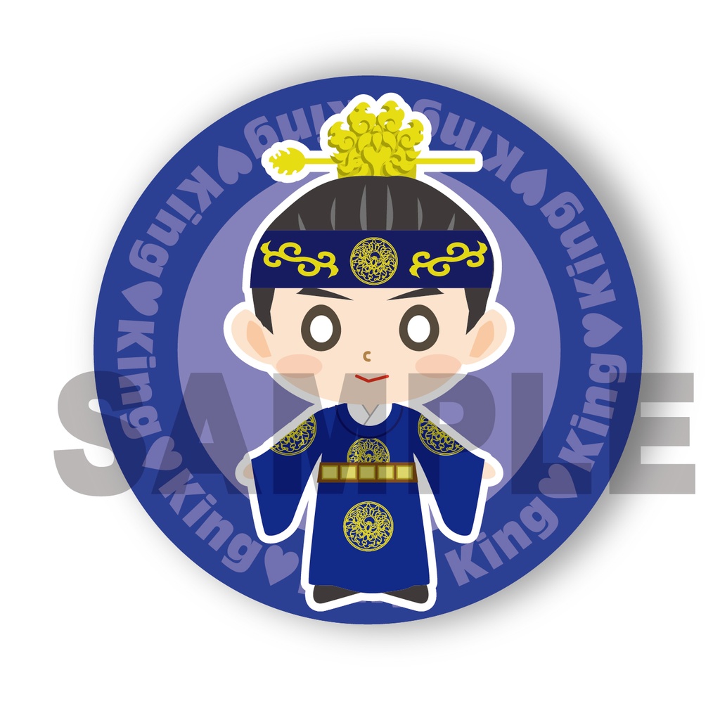 奇/皇后 缶バッチ