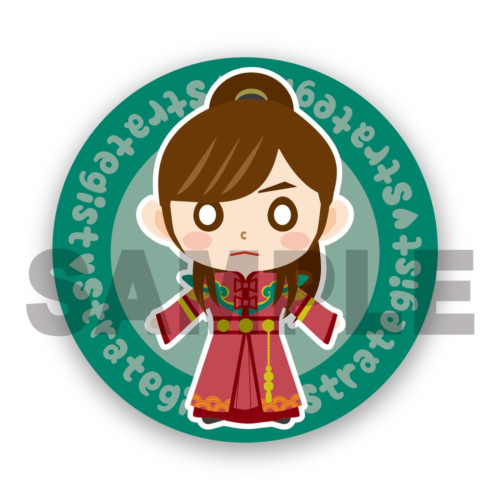 奇/皇后 缶バッチ