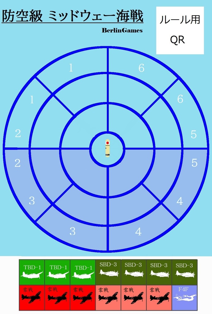 【ハガキゲーム】防空級ミッドウェー海戦 ウォーゲーム