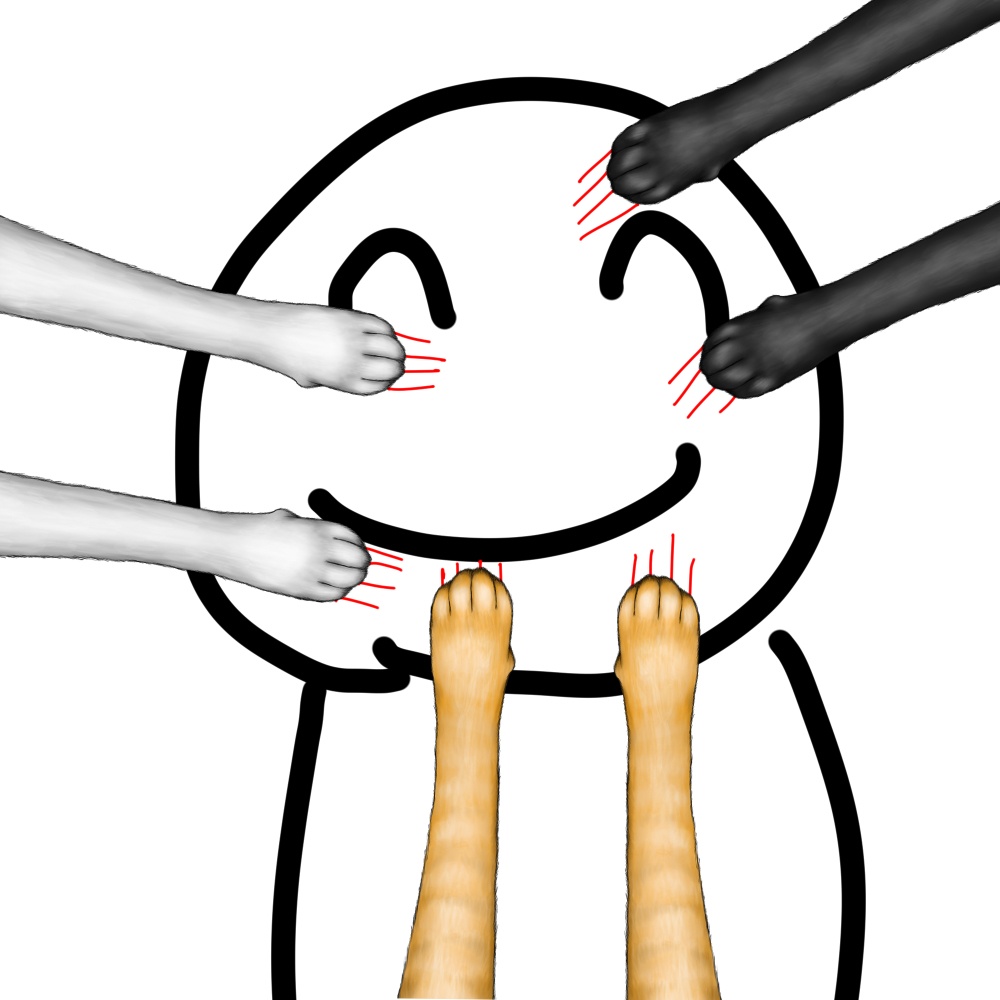 猫の手を借りたいときのフリー素材 シロウスズキ Booth