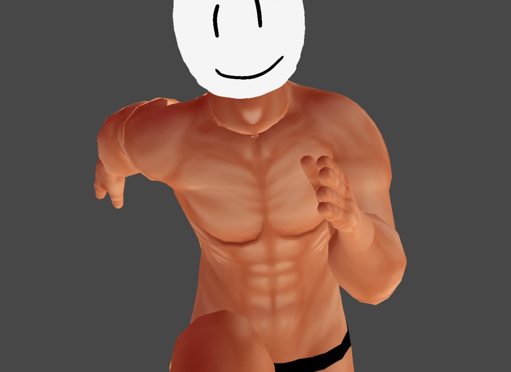 マッスルになりたい人用の筋肉ボディースーツ