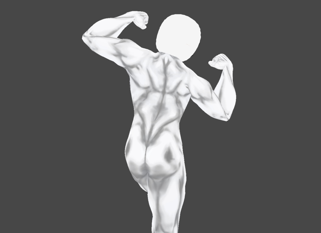 マッスルになりたい人用の筋肉ボディースーツ