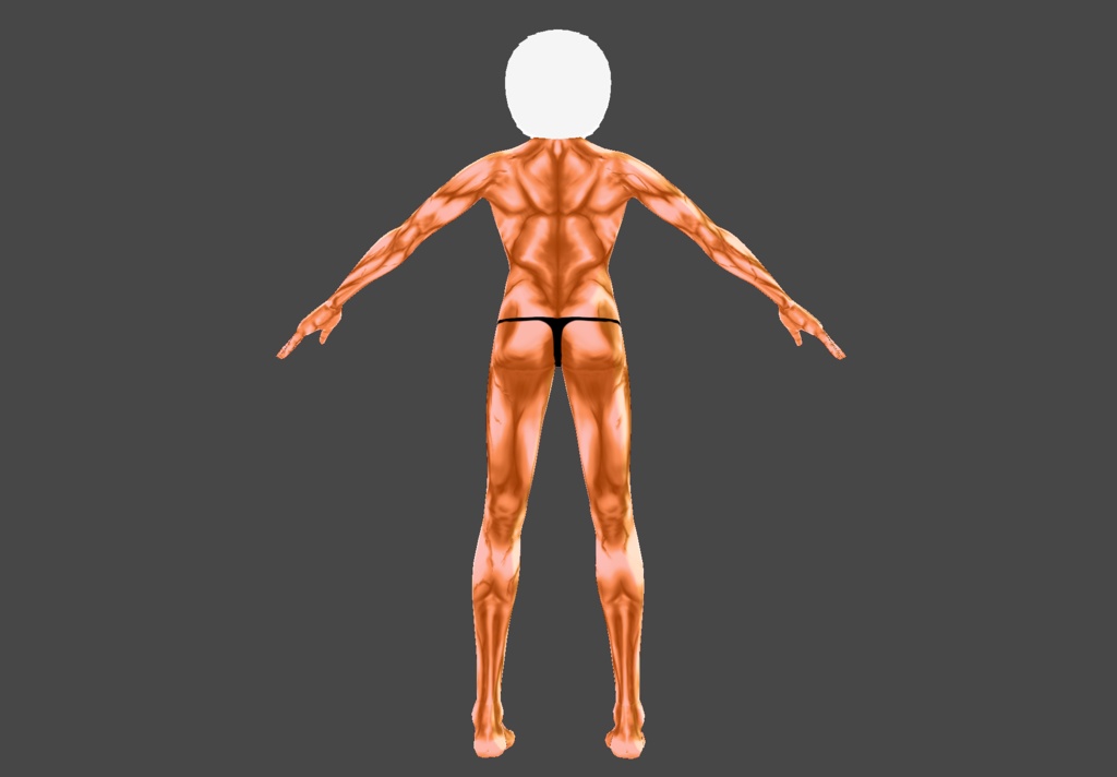 Vroidで筋肉ムキムキになりたい人向けのテクスチャ