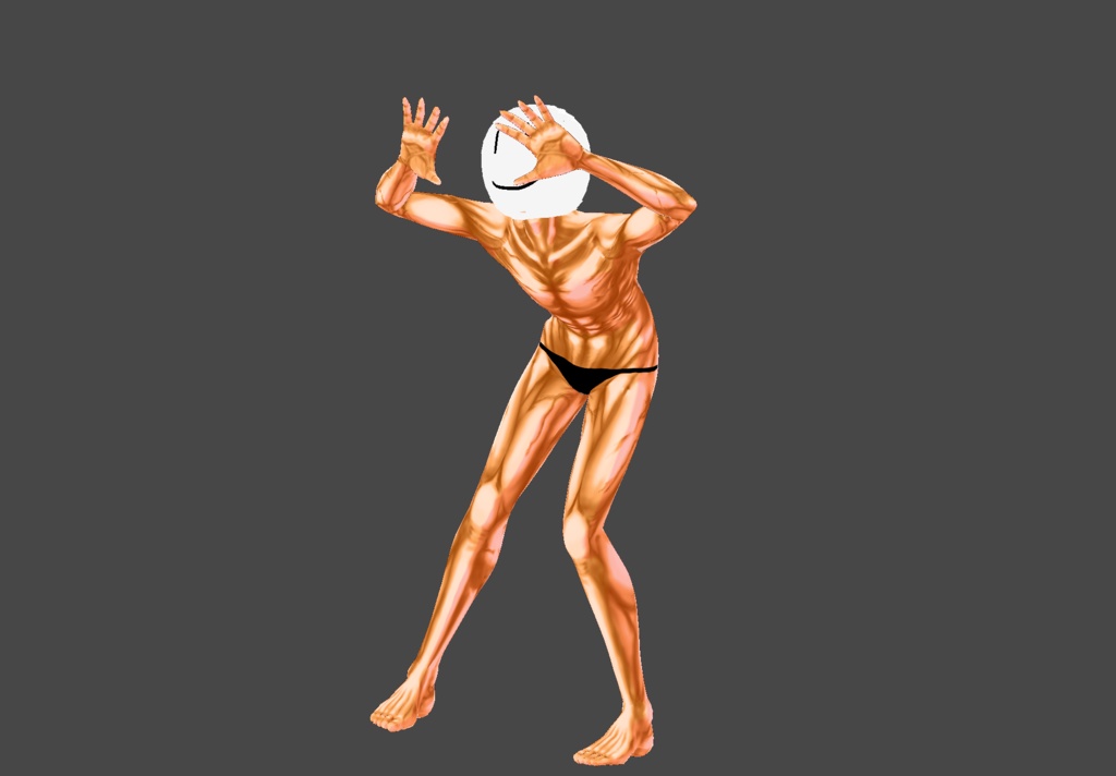 Vroidで筋肉ムキムキになりたい人向けのテクスチャ