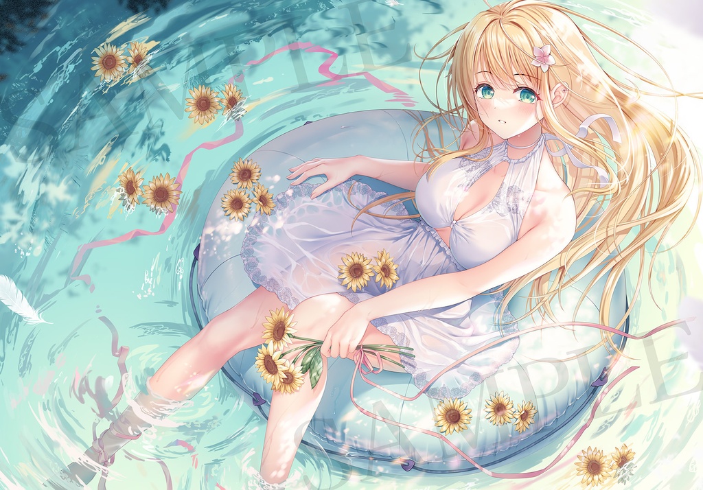 【C108通販】みなみ直筆サイン複製原画(額縁付き)