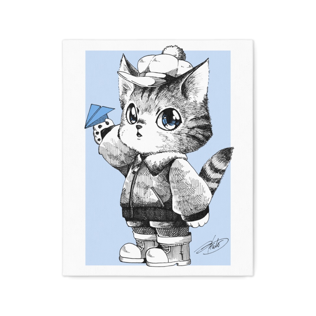 猫キャンバスシリーズ【フライトジャケット】