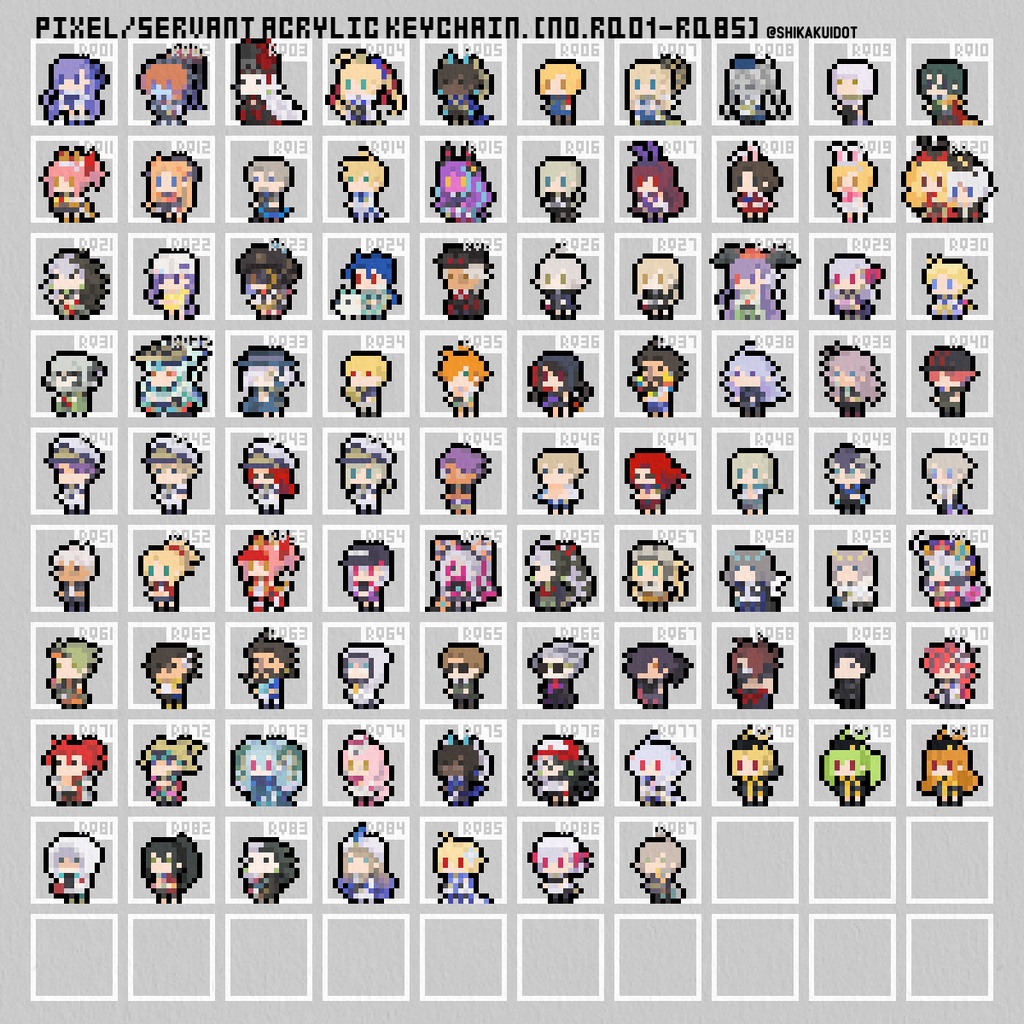 【FGO】アクスタキー RQ01-【ドット鯖】