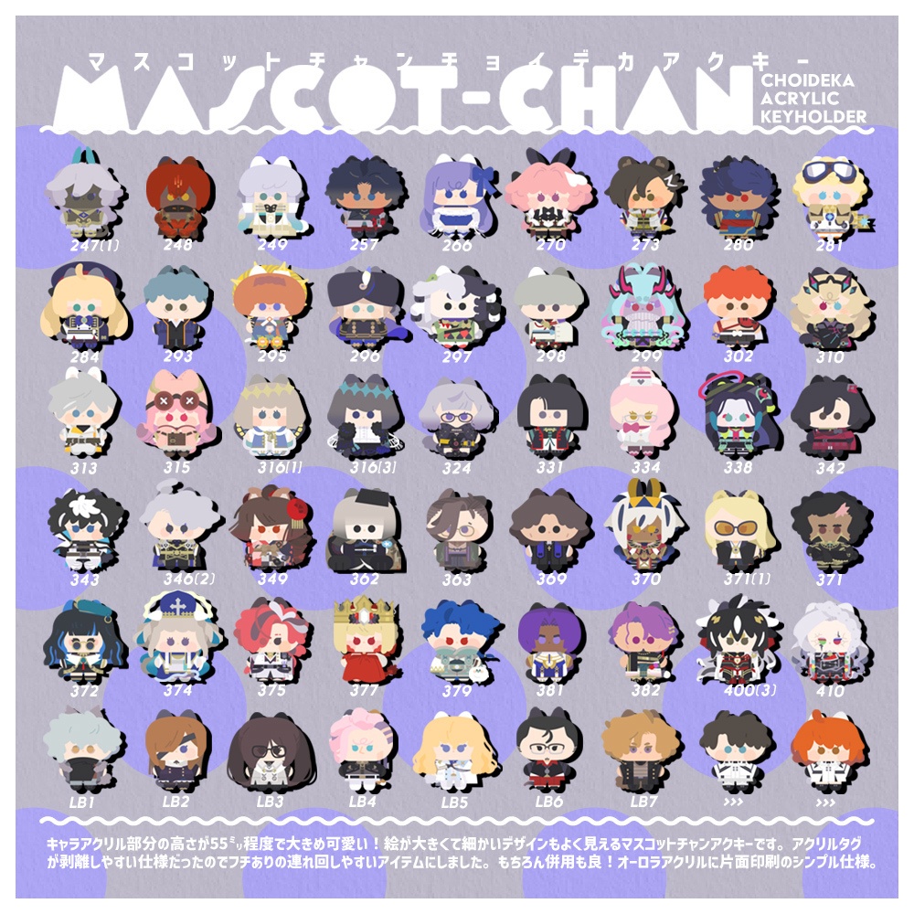 マスコットチャンチョイデカアクキー【A】