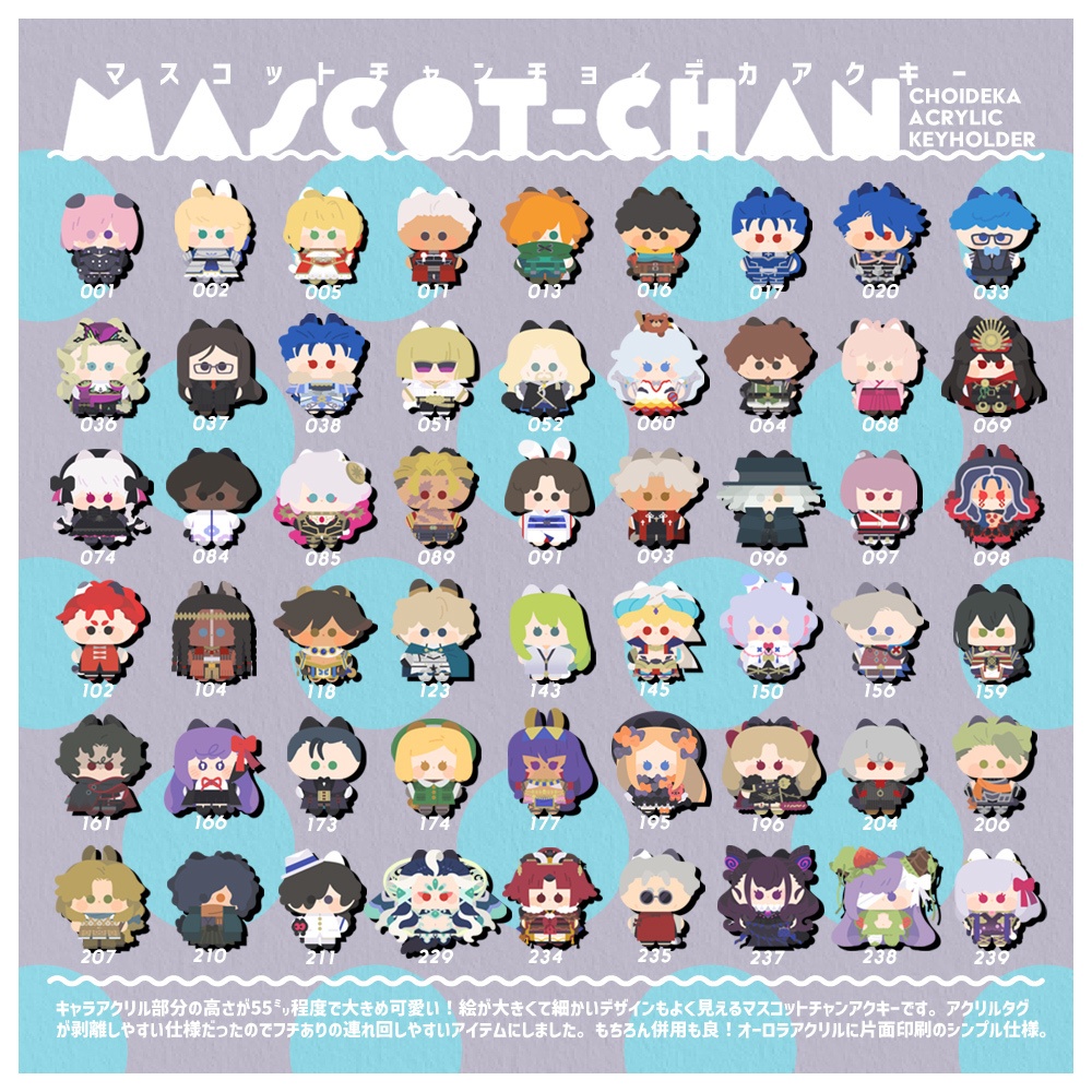 マスコットチャンチョイデカアクキー【A】