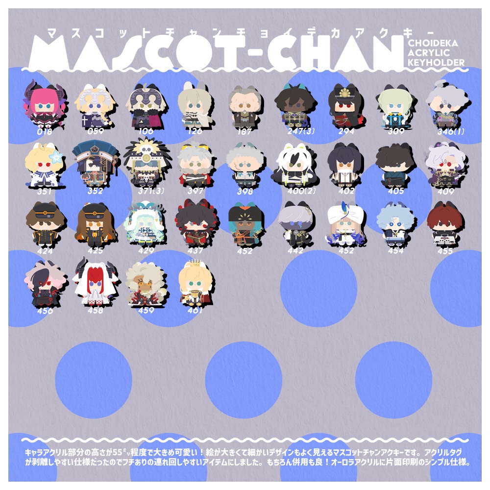 マスコットチャンチョイデカアクキー【B】