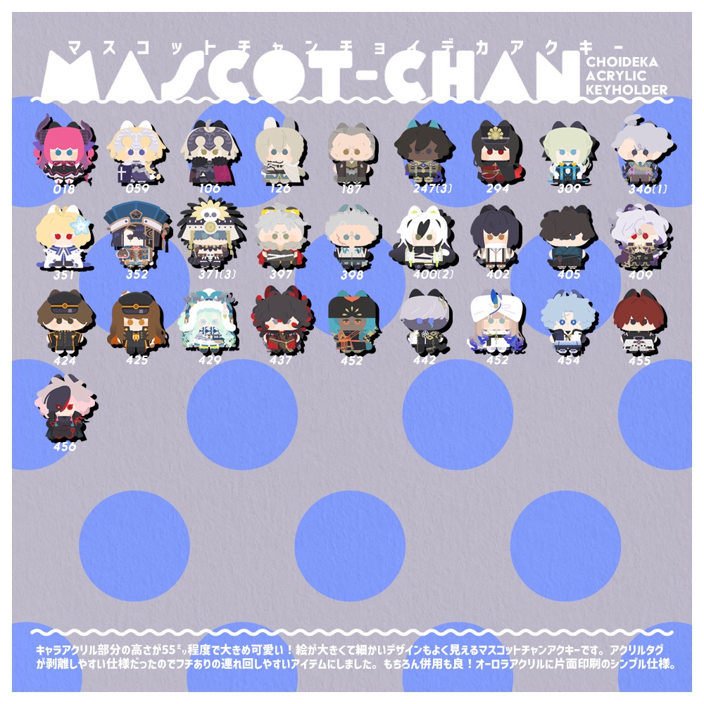 マスコットチャンチョイデカアクキー【B】